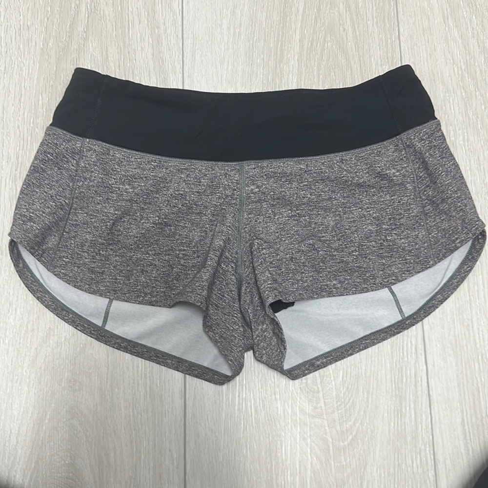 grey lululemon shorts